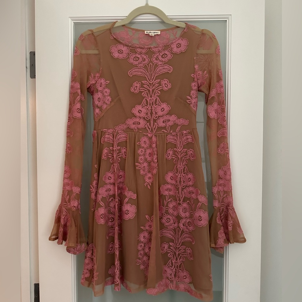 For Love and lemons long bell sleeve mini dress
